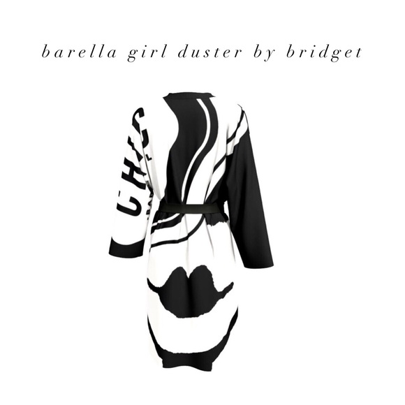 Barella Girl Duster Black & White - Picture 3 of 5